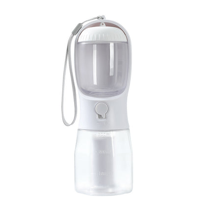 3-in-1 Portable Dog Water Bottle With Feeder & Bags - Elorapets Elorapets 300ml Garbage Bag / Milky White j4e0kn-zs 0 3-in-1 Portable Dog Water Bottle With Feeder & Bags