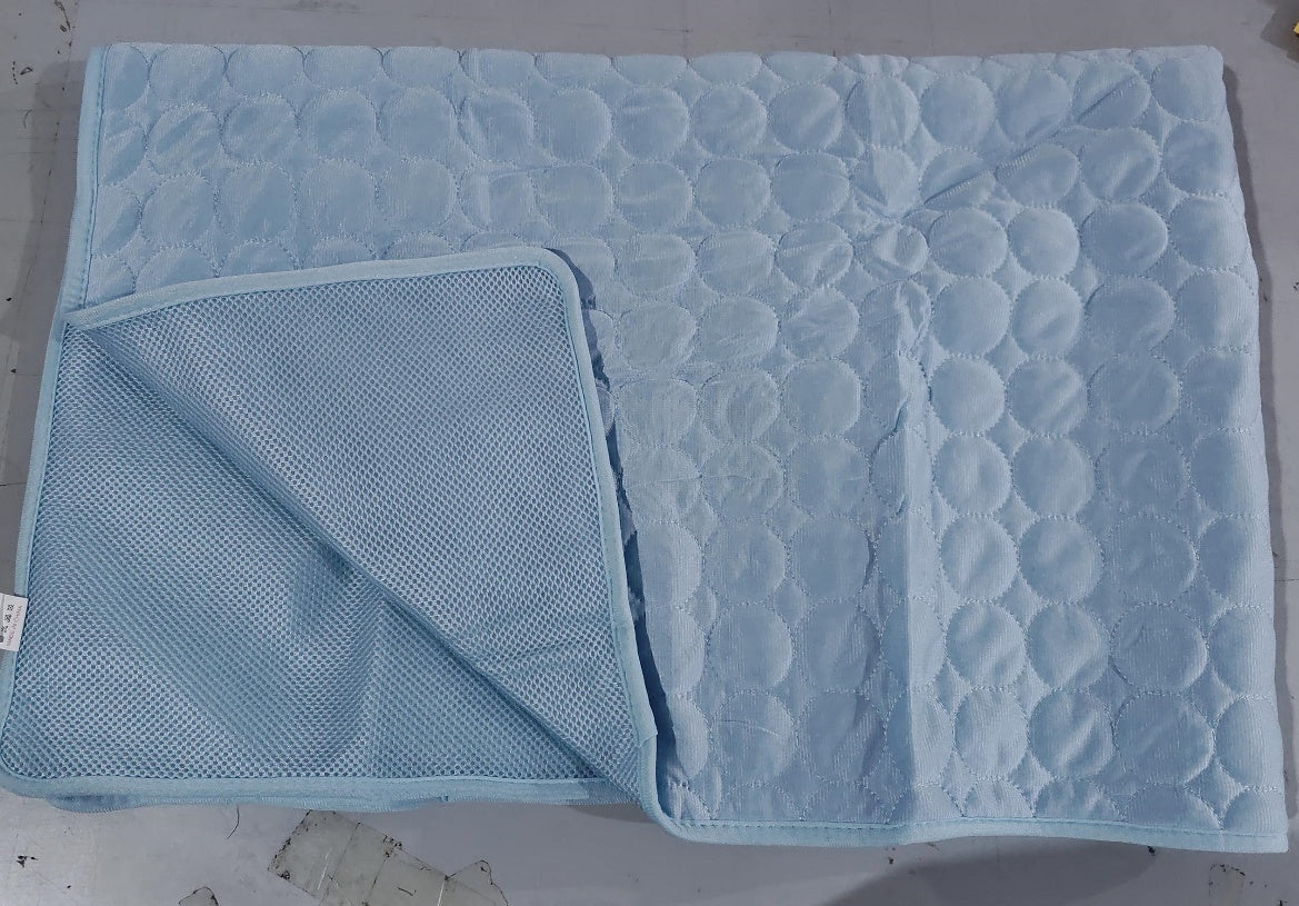 Summer Cooling Pet Sleeping Ice Silk Mat - Elorapets Elorapets Light Blue / 40x30cm j4e0kn-zs 0 Summer Cooling Pet Sleeping Ice Silk Mat
