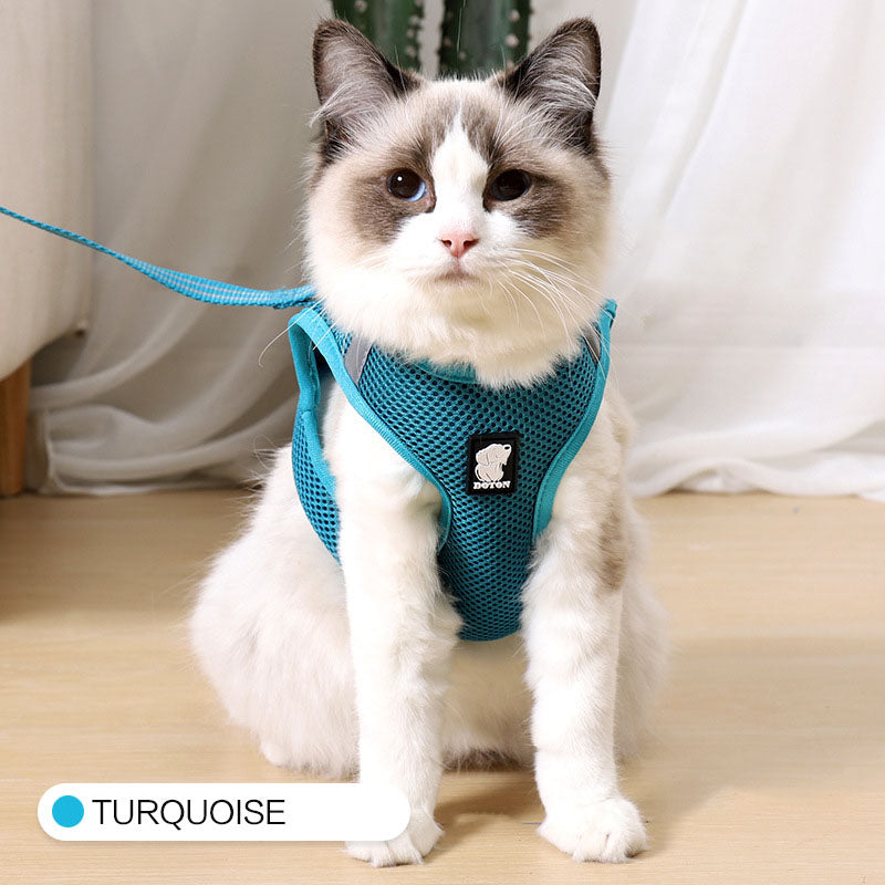Anti-strike cat traction cat harness - Elorapets Elorapets Blue / L j4e0kn-zs 0 Anti-strike cat traction cat harness