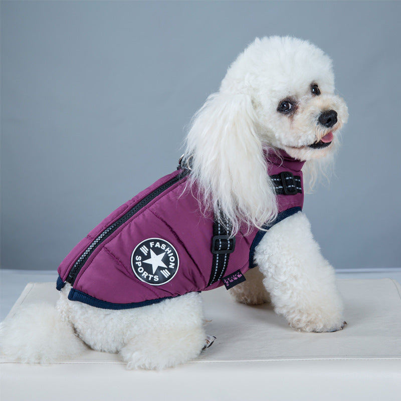 Waterproof Winter Dog Coat with Harness – Warm Dog Jacket - Elorapets Elorapets Black / M j4e0kn-zs 0 Waterproof Winter Dog Coat with Harness – Warm Dog Jacket
