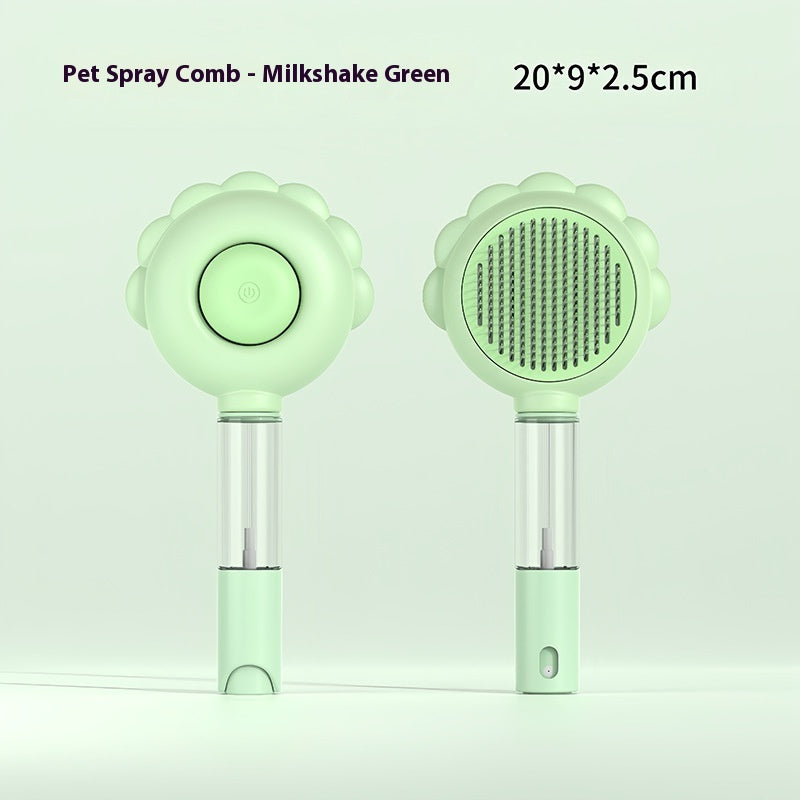 Self-Cleaning Pet Grooming Brush with Built-In Spray - Elorapets Elorapets Spray Green j4e0kn-zs 0 Self-Cleaning Pet Grooming Brush with Built-In Spray
