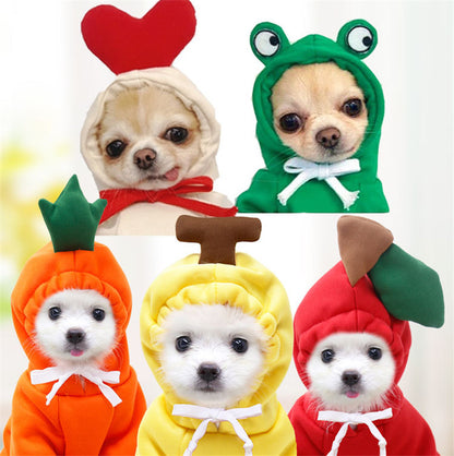 Cute Fruit Dog Hoodie – Warm Fleece Winter Coat for Small Dogs - Elorapets Elorapets 1 Style / XS j4e0kn-zs 0 Cute Fruit Dog Hoodie – Warm Fleece Winter Coat for Small Dogs