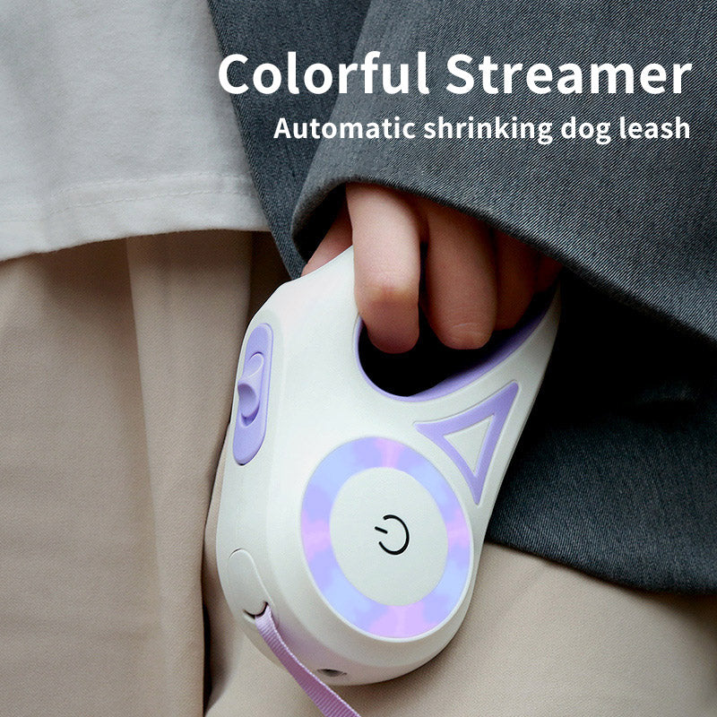 Retractable Dog Leash with LED Light – Automatic Traction Lead - Elorapets Elorapets Purple 3M / Single traction rope j4e0kn-zs 0 Retractable Dog Leash with LED Light – Automatic Traction Lead