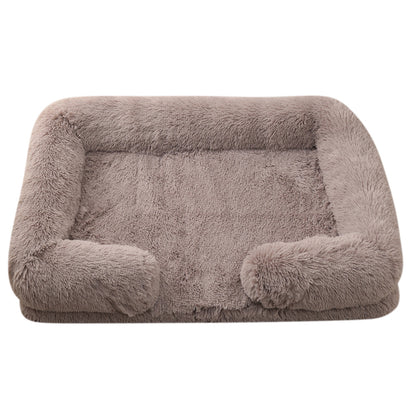 Plush Round Pet Bed Dog Bed Winter - Elorapets Elorapets M27 Beige Brown / S No Inner Sleeve j4e0kn-zs 0 Plush Round Pet Bed Dog Bed Winter