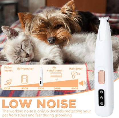 LED Dog Paw Trimmer – Rechargeable Low-Noise Clipper - Elorapets Elorapets White j4e0kn-zs 4 LED Dog Paw Trimmer – Rechargeable Low-Noise Clipper