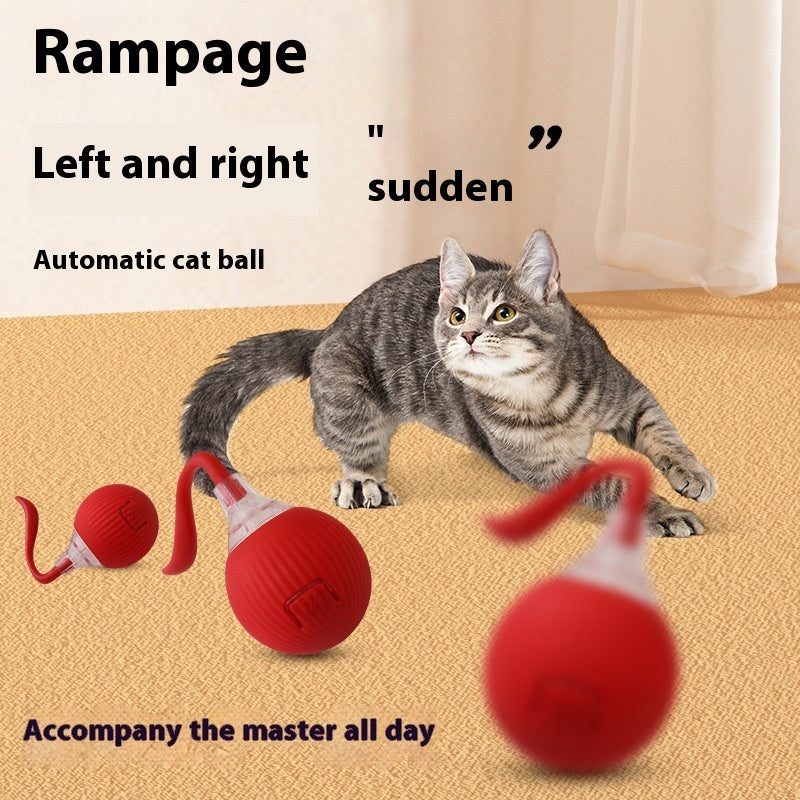 Interactive Cat Toy Ball Super Drive Cat Rolling Ball - Elorapets Elorapets Magic Tail Style Red j4e0kn-zs 0 Interactive Cat Toy Ball Super Drive Cat Rolling Ball