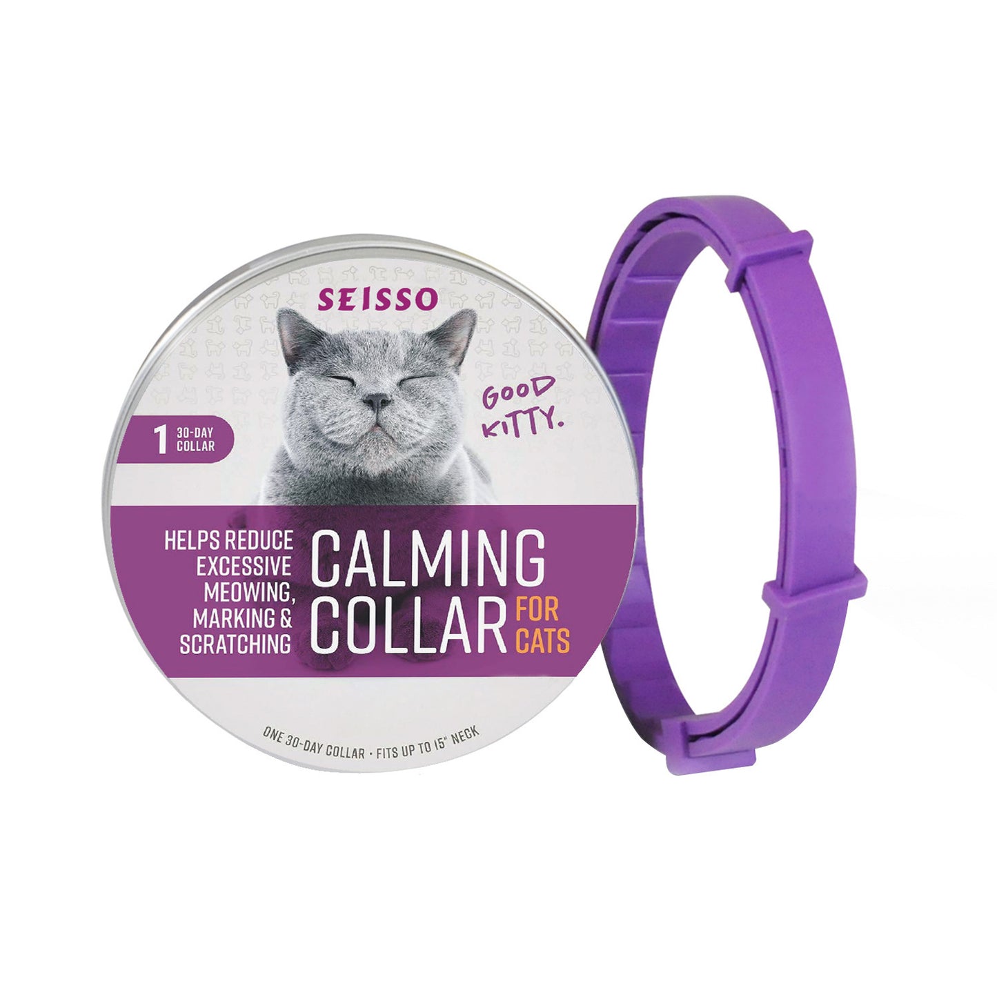 Pet Calm Collar Cat Comfort Collar Relieve Anxiety - Elorapets Elorapets Purple j4e0kn-zs 0 Pet Calm Collar Cat Comfort Collar Relieve Anxiety