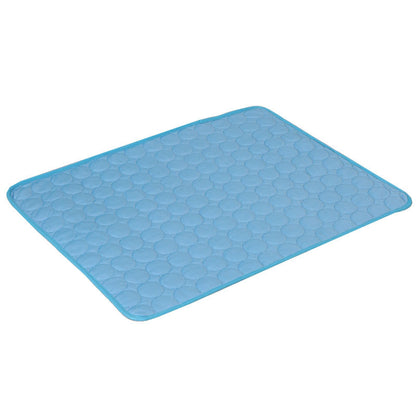 Dog Cooling Mat – Summer Ice Silk Bed for Dogs & Cats - Elorapets Elorapets Blue Edging / XS40*30cm j4e0kn-zs 0 Dog Cooling Mat – Summer Ice Silk Bed for Dogs & Cats