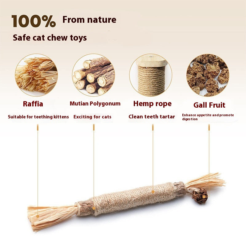 Funny Cat Molar Bite Stick Toy - Elorapets Elorapets One Raffia j4e0kn-zs 0 Funny Cat Molar Bite Stick Toy