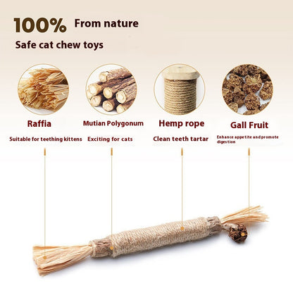 Funny Cat Molar Bite Stick Toy - Elorapets Elorapets One Raffia j4e0kn-zs 0 Funny Cat Molar Bite Stick Toy