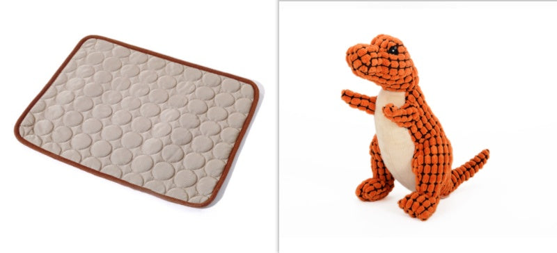 Cooling Pet Ice Mat – Summer Dog & Cat Cooling Pad - Elorapets Elorapets Brown set / 100x70cm j4e0kn-zs 0 Cooling Pet Ice Mat – Summer Dog & Cat Cooling Pad