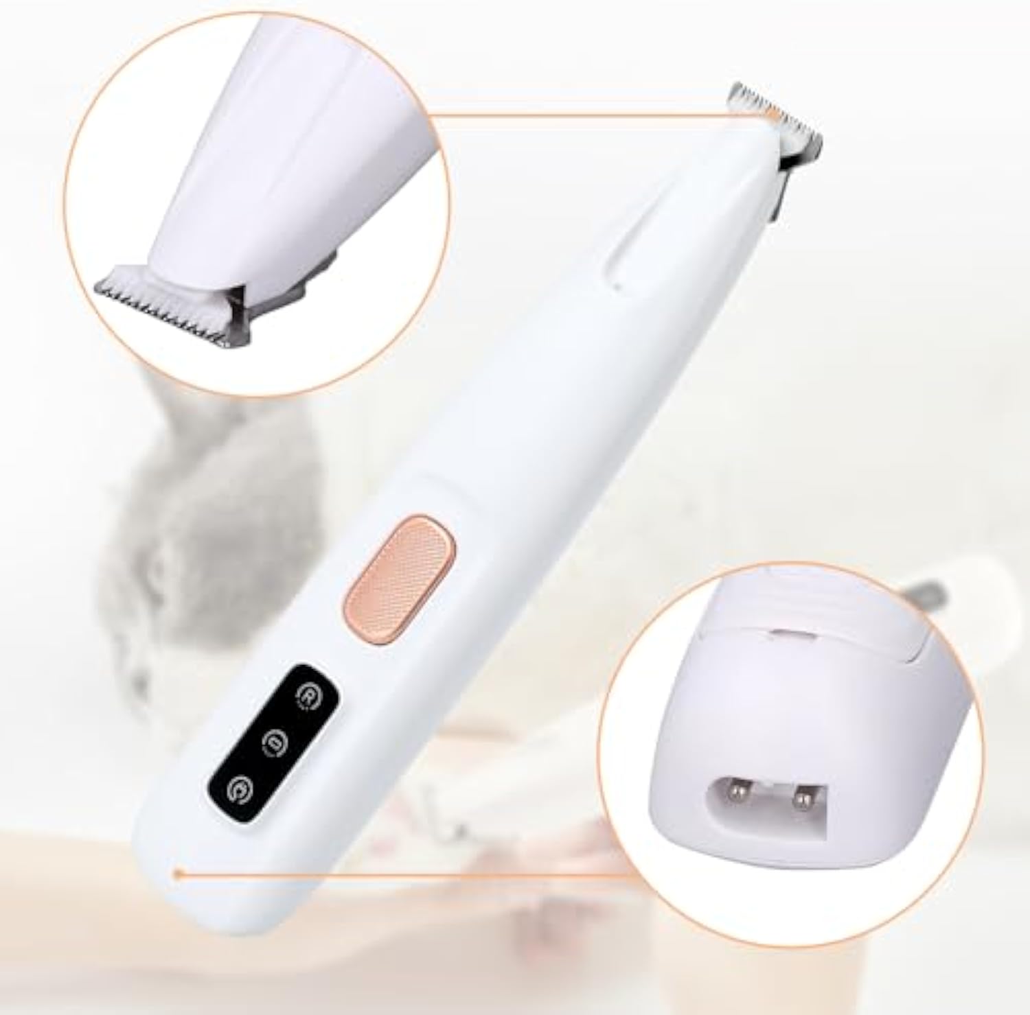 LED Dog Paw Trimmer – Rechargeable Low-Noise Clipper - Elorapets Elorapets White j4e0kn-zs 4 LED Dog Paw Trimmer – Rechargeable Low-Noise Clipper