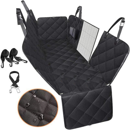 Dog Car Seat Cover Hammock with Mesh Window – Rear Seat Protector - Elorapets Elorapets Black belt mesh j4e0kn-zs 0 Dog Car Seat Cover Hammock with Mesh Window – Rear Seat Protector