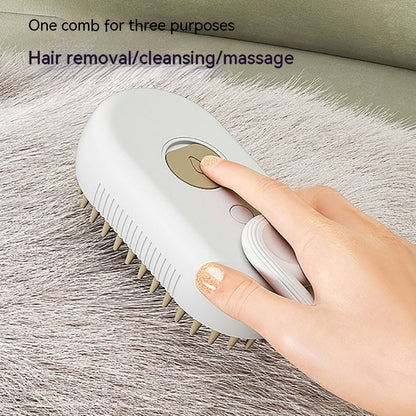 Electric Steam Pet Grooming Brush – 3-in-1 Deshedding Comb - Elorapets Elorapets Milk Brown / USB j4e0kn-zs 0 Electric Steam Pet Grooming Brush – 3-in-1 Deshedding Comb