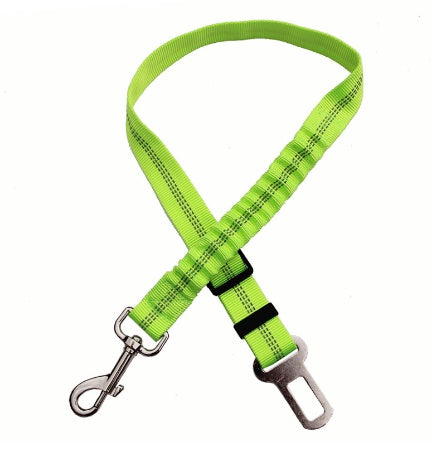 Adjustable Reflective Dog Car Seat Belt – Safety Harness Lead - Elorapets Elorapets green j4e0kn-zs 0 Adjustable Reflective Dog Car Seat Belt – Safety Harness Lead