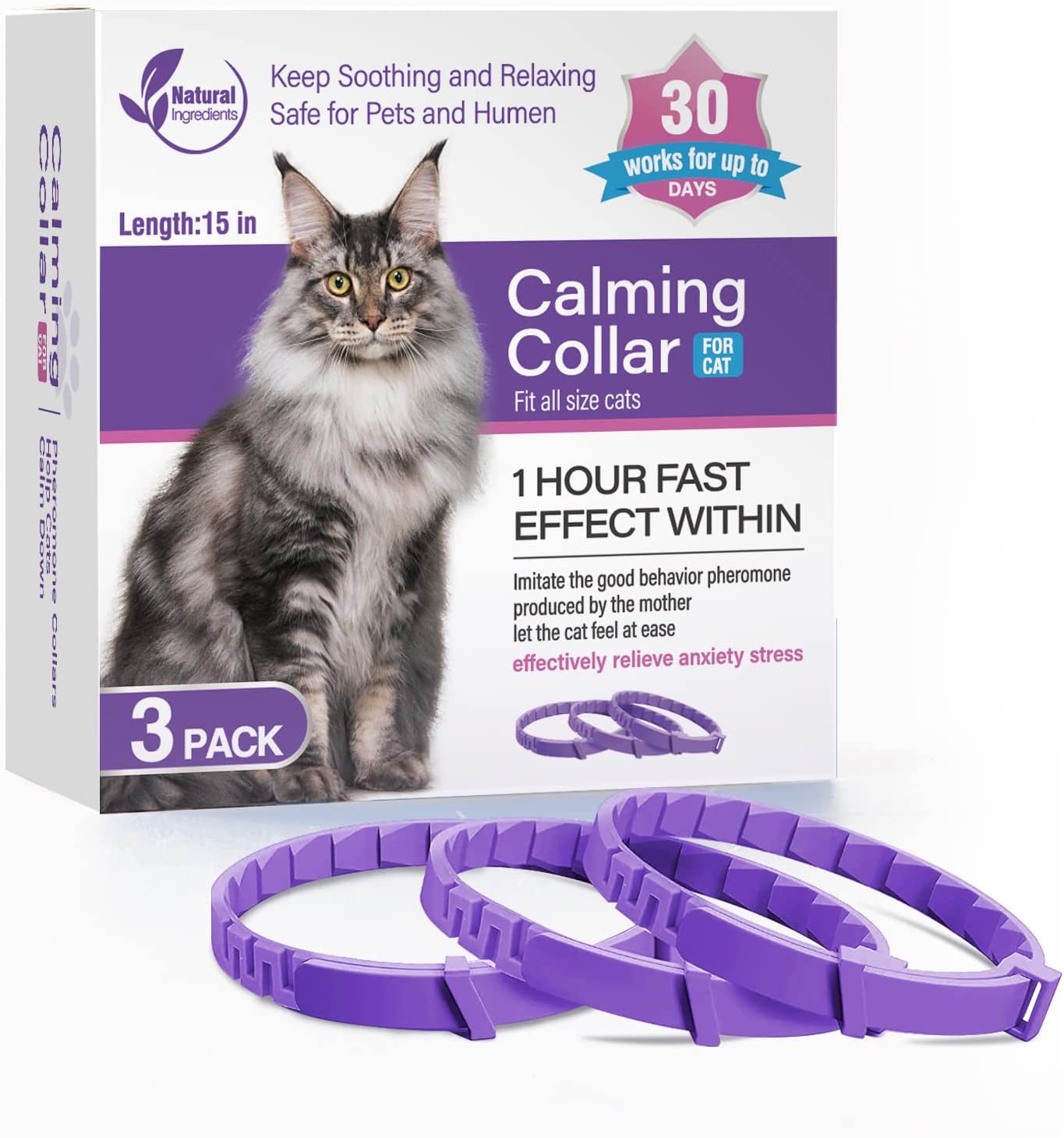 Pet Soothing Calming Collar Cat - Elorapets Elorapets 3pack dogs j4e0kn-zs 0 Pet Soothing Calming Collar Cat