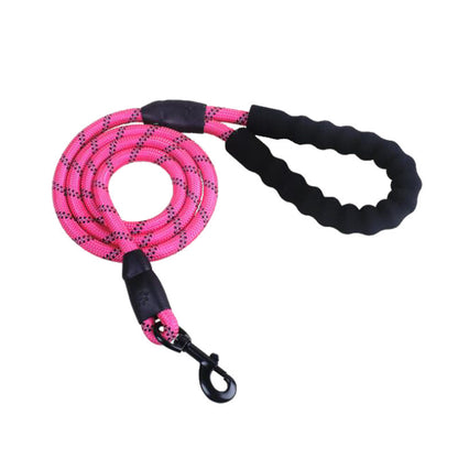 Durable Dog Reflective Rope Leash - Elorapets Elorapets Pink / 0.8x1.5m j4e0kn-zs 0 Durable Dog Reflective Rope Leash