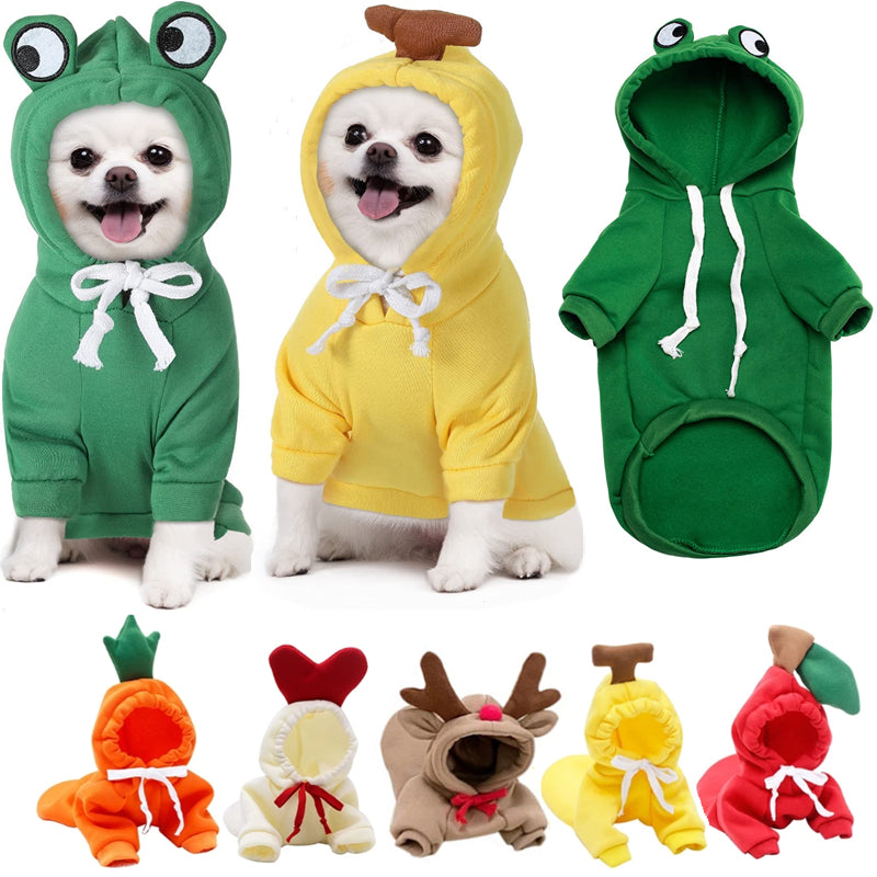 Cute Fruit Dog Hoodie – Warm Fleece Winter Coat for Small Dogs - Elorapets Elorapets 1 Style / XS j4e0kn-zs 0 Cute Fruit Dog Hoodie – Warm Fleece Winter Coat for Small Dogs