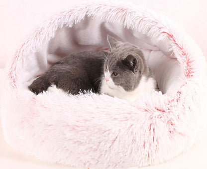 Crystal velvet warm round half-pack cat litter - Elorapets Elorapets Pink / 35x35cm j4e0kn-zs 0 Crystal velvet warm round half-pack cat litter
