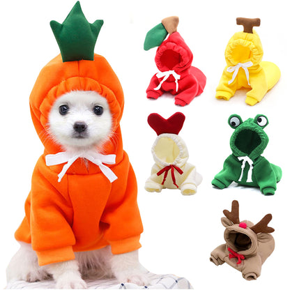 Cute Fruit Dog Hoodie – Warm Fleece Winter Coat for Small Dogs - Elorapets Elorapets 1 Style / XS j4e0kn-zs 0 Cute Fruit Dog Hoodie – Warm Fleece Winter Coat for Small Dogs