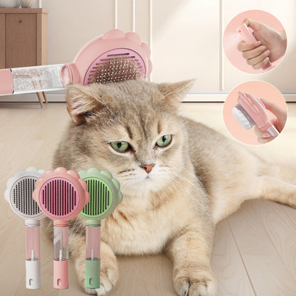 Self-Cleaning Pet Grooming Brush with Built-In Spray - Elorapets Elorapets Spray Green j4e0kn-zs 0 Self-Cleaning Pet Grooming Brush with Built-In Spray