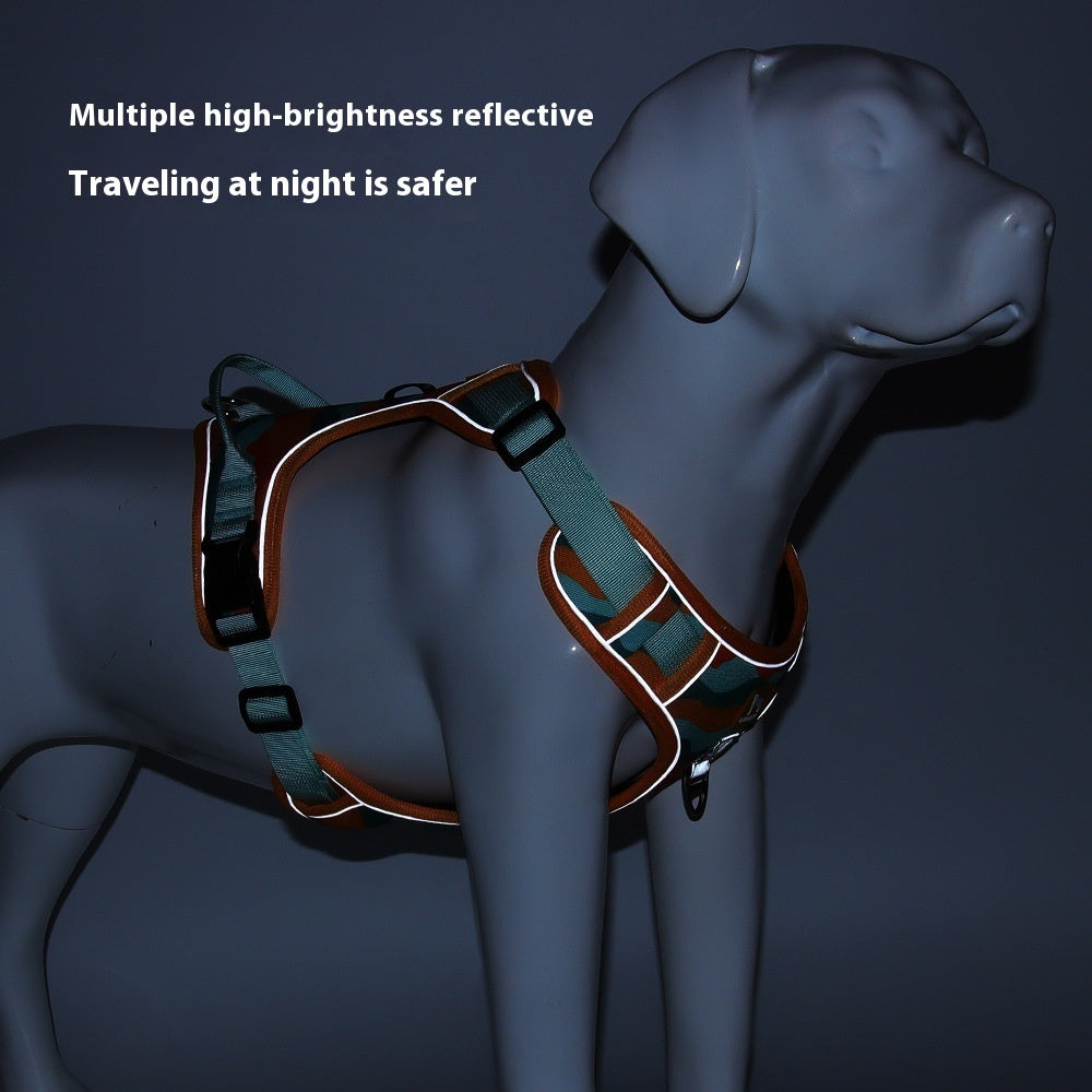 Dog Chest And Back Reflective Commuter Hand Holding Rope - Elorapets Elorapets Orange / S j4e0kn-zs 0 Dog Chest And Back Reflective Commuter Hand Holding Rope