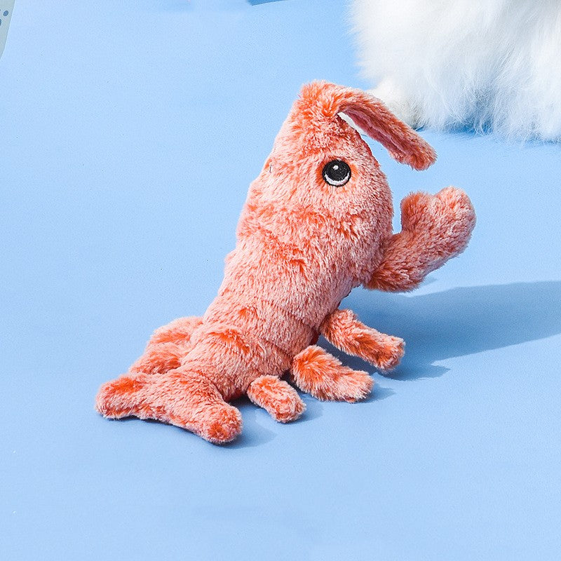 Interactive Jumping Shrimp Cat Toy (USB Rechargeable) - Elorapets Elorapets Soft sewn on eyes version / About 32CM / USB j4e0kn-zs 0 Interactive Jumping Shrimp Cat Toy (USB Rechargeable)