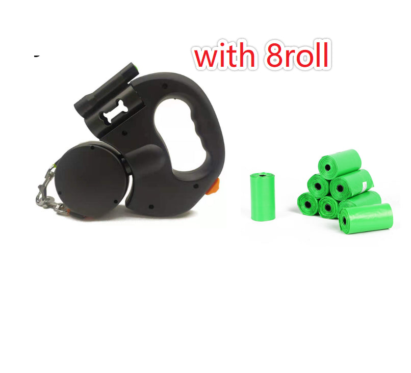 Reflective Retractable Dual Dog Leash – 360° Swivel with Light - Elorapets Elorapets Black / Set j4e0kn-zs 0 Reflective Retractable Dual Dog Leash – 360° Swivel with Light