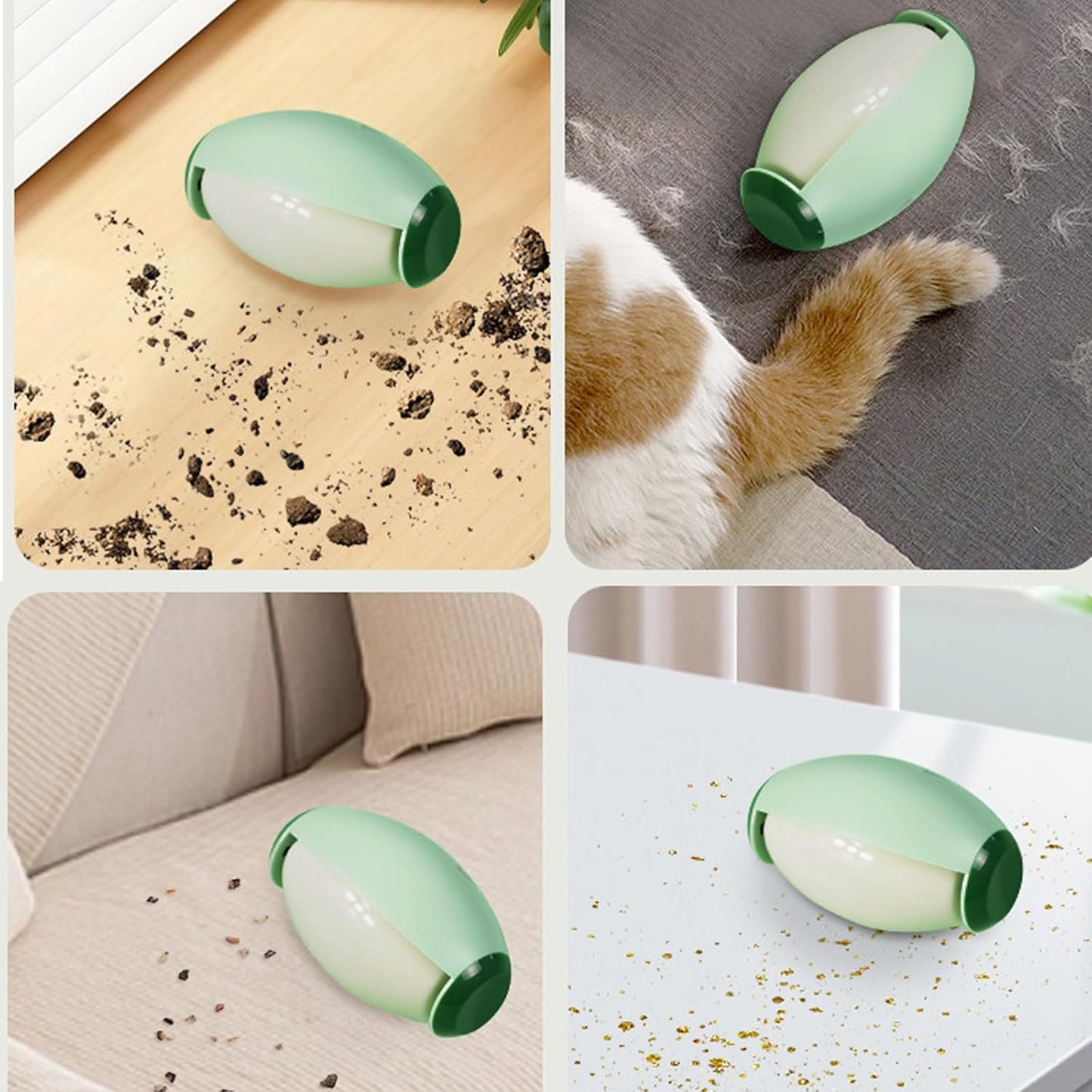 Reusable Gel Lint Roller Ball – Portable Pet Hair Remover - Elorapets Elorapets White j4e0kn-zs 4 Reusable Gel Lint Roller Ball – Portable Pet Hair Remover