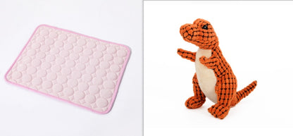 Cooling Pet Ice Mat – Summer Dog & Cat Cooling Pad - Elorapets Elorapets Pink set / 100x70cm j4e0kn-zs 0 Cooling Pet Ice Mat – Summer Dog & Cat Cooling Pad