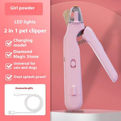 2-in-1 LED Pet Nail Clippers – Dog & Cat Paw Trimmer - Elorapets Elorapets Pink j4e0kn-zs 0 2-in-1 LED Pet Nail Clippers – Dog & Cat Paw Trimmer