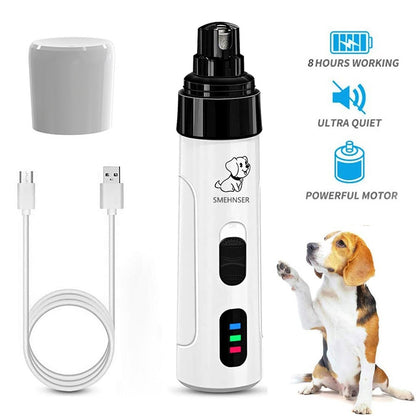 Pet Automatic Nail Piercing Device 3-speed LED Electric - Elorapets Elorapets 2 Gear / English Version / 1PC j4e0kn-zs 0 Pet Automatic Nail Piercing Device 3-speed LED Electric