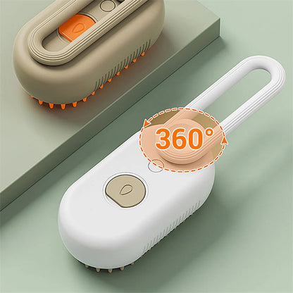 Electric Steam Pet Grooming Brush – 3-in-1 Deshedding Comb - Elorapets Elorapets Milk Brown / USB j4e0kn-zs 0 Electric Steam Pet Grooming Brush – 3-in-1 Deshedding Comb