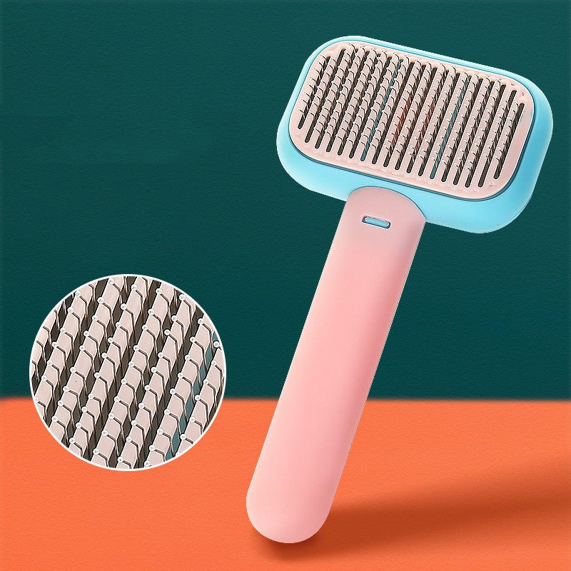 Stainless Steel Pet Grooming Comb – Dog & Cat Detangling Brush - Elorapets Elorapets Pink / 1PCS j4e0kn-zs 0 Stainless Steel Pet Grooming Comb – Dog & Cat Detangling Brush