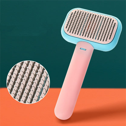 Stainless Steel Pet Grooming Comb – Dog & Cat Detangling Brush - Elorapets Elorapets Pink / 1PCS j4e0kn-zs 0 Stainless Steel Pet Grooming Comb – Dog & Cat Detangling Brush