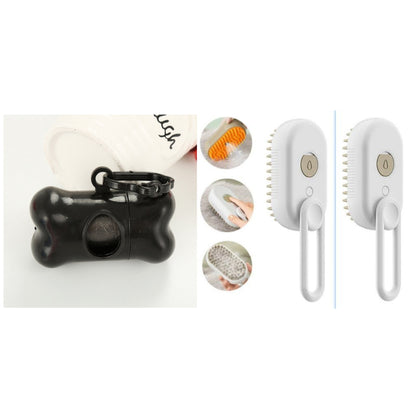 Electric Steam Pet Grooming Brush – 3-in-1 Deshedding Comb - Elorapets Elorapets White Set / USB j4e0kn-zs 0 Electric Steam Pet Grooming Brush – 3-in-1 Deshedding Comb