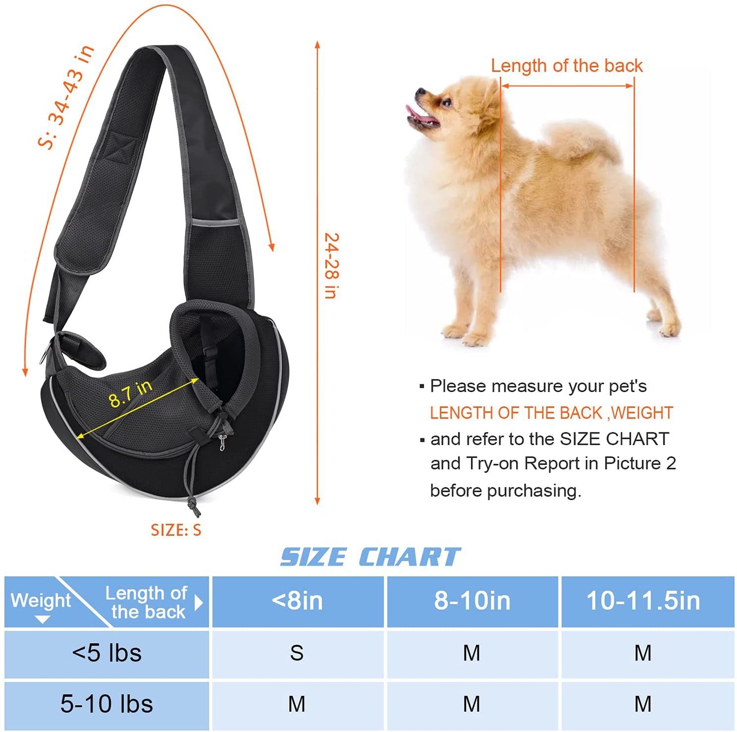 Portable Pet Carrier Bag – Crossbody for Dogs & Cats - Elorapets Elorapets Black / S j4e0kn-zs 0 Portable Pet Carrier Bag – Crossbody for Dogs & Cats
