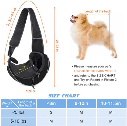 Portable Pet Carrier Bag – Crossbody for Dogs & Cats - Elorapets Elorapets Black / S j4e0kn-zs 0 Portable Pet Carrier Bag – Crossbody for Dogs & Cats