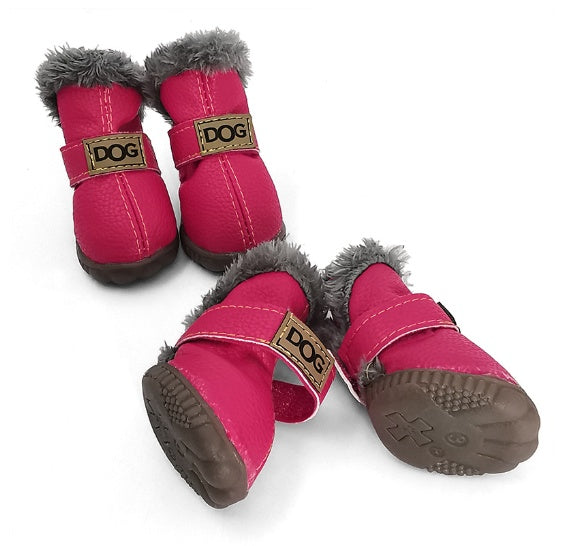 Warm Thick Dog Snow Boots – Winter Waterproof Pet Shoes - Elorapets Elorapets Rose red / 4 j4e0kn-zs 0 Warm Thick Dog Snow Boots – Winter Waterproof Pet Shoes