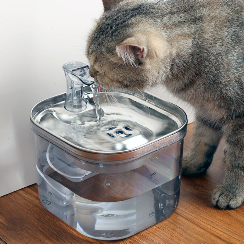 Stainless Steel Pet Water Fountain – Automatic Circulation Dispenser - Elorapets Elorapets Basic payment / 220V US j4e0kn-zs 0 Stainless Steel Pet Water Fountain – Automatic Circulation Dispenser