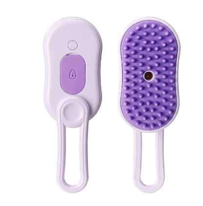 Electric Steam Pet Grooming Brush – 3-in-1 Deshedding Comb - Elorapets Elorapets Purple / USB j4e0kn-zs 0 Electric Steam Pet Grooming Brush – 3-in-1 Deshedding Comb