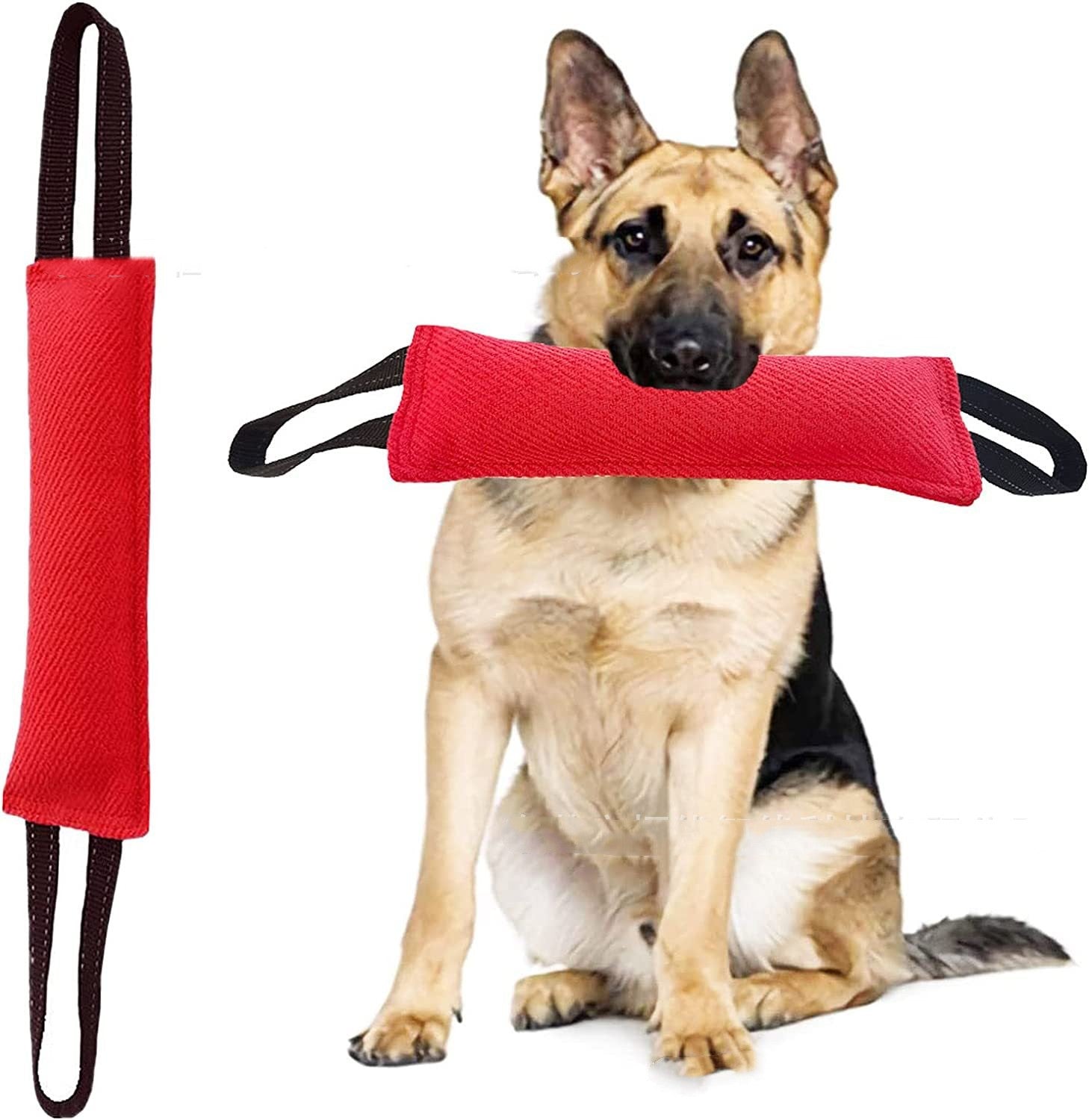 Dog Jute Bite Tug Toy – Durable Training Pillow - Elorapets Elorapets Red j4e0kn-zs 0 Dog Jute Bite Tug Toy – Durable Training Pillow