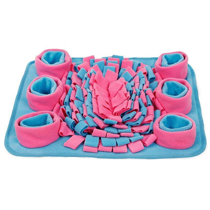 Dog Snuffle Mat – Interactive Feeding & Puzzle Toy - Elorapets Elorapets Blue pink / One size j4e0kn-zs 0 Dog Snuffle Mat – Interactive Feeding & Puzzle Toy