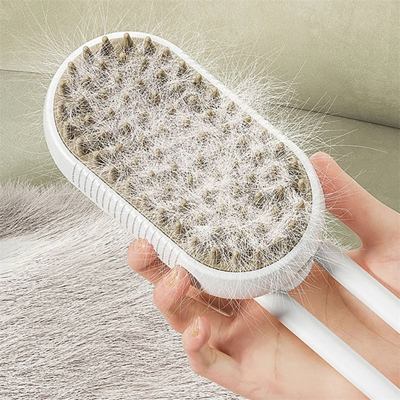 Electric Steam Pet Grooming Brush – 3-in-1 Deshedding Comb - Elorapets Elorapets Milk Brown / USB j4e0kn-zs 0 Electric Steam Pet Grooming Brush – 3-in-1 Deshedding Comb
