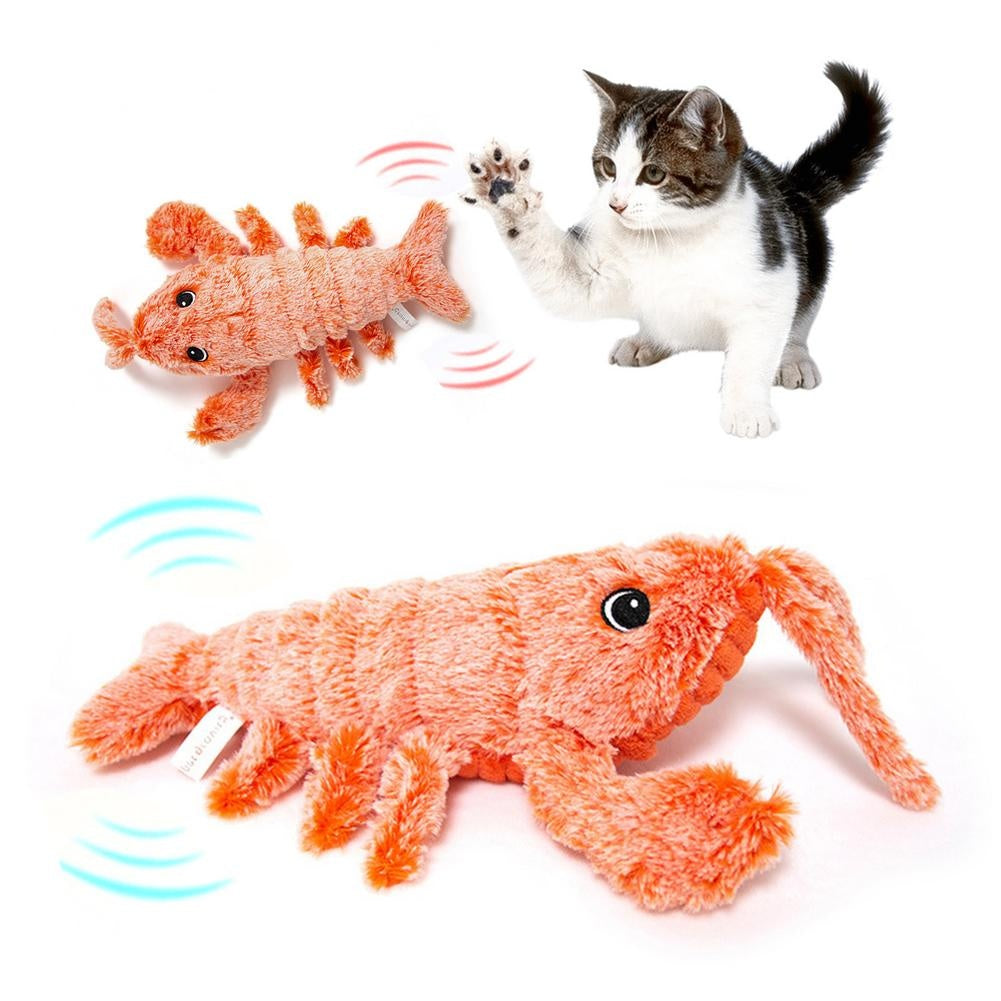 Interactive Jumping Shrimp Cat Toy (USB Rechargeable) - Elorapets Elorapets Jumping shrimp random color / About 35CM / USB j4e0kn-zs 0 Interactive Jumping Shrimp Cat Toy (USB Rechargeable)