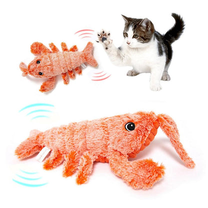 Interactive Jumping Shrimp Cat Toy (USB Rechargeable) - Elorapets Elorapets Jumping shrimp random color / About 35CM / USB j4e0kn-zs 0 Interactive Jumping Shrimp Cat Toy (USB Rechargeable)