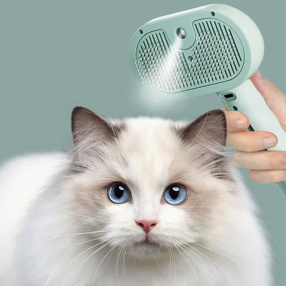 Pet Spray Grooming Comb – Hair Remover & Dematting Brush - Elorapets Elorapets White j4e0kn-zs 0 Pet Spray Grooming Comb – Hair Remover & Dematting Brush